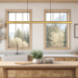 Alora - LP403148BG - LED Linear Pendant - Dottie - Brushed Gold