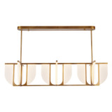 Alora - LP336359VB - LED Linear Pendant - Anders - Vintage Brass