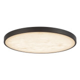 Alora - FM653015MBAR - LED Flush Mount - Evelyn - Matte Black/Alabaster