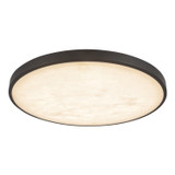 Alora - FM653015MBAR - LED Flush Mount - Evelyn - Matte Black/Alabaster