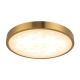Alora - FM653009BGAR - LED Flush Mount - Evelyn - Brushed Gold/Alabaster