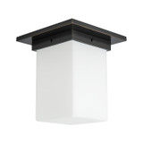 Alora - FM356808UBOP - One Light Flush Mount - Mineral - Urban Bronze/Matte Opal Glass