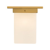 Alora - FM356808PTBOP - One Light Flush Mount - Mineral - Patina Brass/Opal Glass