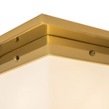 Alora - FM356808PTBOP - One Light Flush Mount - Mineral - Patina Brass/Opal Glass