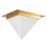 Alora - FM345119PTBAR - One Light Flush Mount - Mineral - Patina Brass/Alabaster