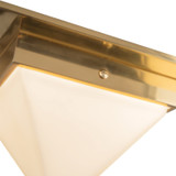 Alora - FM345084PTBOP - One Light Flush Mount - Mineral - Patina Brass/Opal Glass
