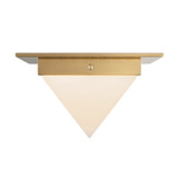 Alora - FM345084PTBAR - One Light Flush Mount - Mineral - Patina Brass/Alabaster
