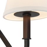 Alora - FL445368MBWL - Three Light Floor Lamp - Sloan - Matte Black/White Linen