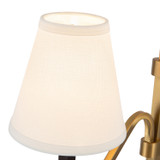 Alora - FL445368BGWL - Three Light Floor Lamp - Sloan - Brushed Gold/White Linen