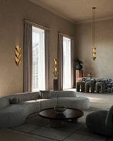 Alora - FL341367PTB - Three Light Floor Lamp - Versus - Patina Brass