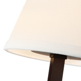 Alora - CH445330MBWL - Three Light Chandelier - Sloan - Matte Black/White Linen