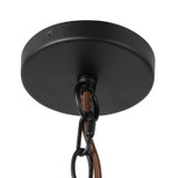 Alora - CH445330MBWL - Three Light Chandelier - Sloan - Matte Black/White Linen