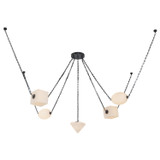 Alora - CH360105UBOP - LED Chandelier - Mineral - Urban Bronze/Matte Opal Glass
