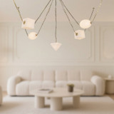 Alora - CH360105PTBOP - LED Chandelier - Mineral - Patina Brass/Opal Glass