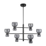 Alora - CH310336UBSM - LED Chandelier - Sutton - Urban Bronze/Smoked Glass