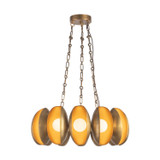 Alora - CH305725VB - LED Chandelier - Cortez - Vintage Brass