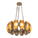 Alora - CH305725VB - LED Chandelier - Cortez - Vintage Brass