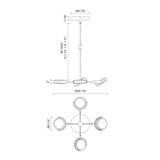 Alora - PD325428UBAR-UNV-010 - LED Pendant - Blanco - Urban Bronze/Alabaster