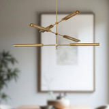Alora - MP316406VBMS-UNV - LED Pendant - Astrid - Metal Shade/Vintage Brass
