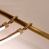 Alora - LP317448VB-UNV - LED Linear Pendant - Aryas - Vintage Brass