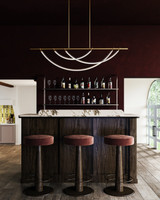 Alora - LP317448VB-UNV - LED Linear Pendant - Aryas - Vintage Brass