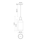 Alora - PD401505AGCL - One Light Pendant - Soji - Aged Gold/Clear Glass