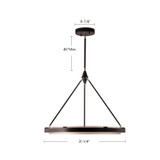 Alora - PD302732CBGS-UNV-010 - LED Pendant - Duo - Classic Black/Gold Shimmer