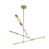 Alora - MP316403VBMS-UNV - LED Pendant - Astrid - Metal Shade/Vintage Brass