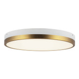 Alora - FM554215AGWH-5CCT - LED Flush Mount - Adelaide - Aged Gold/White