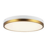 Alora - FM554215AGWH-5CCT - LED Flush Mount - Adelaide - Aged Gold/White