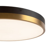 Alora - FM554215AGMB-5CCT - LED Flush Mount - Adelaide - Aged Gold/Matte Black