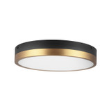 Alora - FM554211AGMB-5CCT - LED Flush Mount - Adelaide - Aged Gold/Matte Black