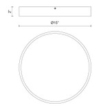 Alora - FM554015MB-5CCT - LED Flush Mount - Adelaide - Matte Black
