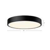 Alora - FM554015MB-5CCT - LED Flush Mount - Adelaide - Matte Black