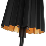 Alora - WV528007MB - One Light Vanity - Plisse - Matte Black
