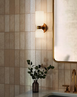 Alora - WV442612BGGR - Two Light Vanity - Nelly - Brushed Gold/Glossy Ribbed Opal Glass