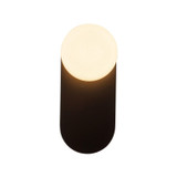 Alora - WV425112MBOP - One Light Vanity - Ariel - Matte Black/Opal Glass