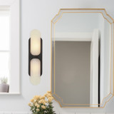 Alora - WV357217UBAR - Two Light Wall Vanity - Odin - Urban Bronze/Alabaster