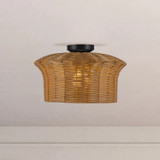 Alora - SF641016MB - One Light Semi-Flush Mount - Kai - Matte Black