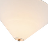 Alora - SF497016BGWL - One Light Semi-Flush Mount - Bridgette - Brushed Gold/White Linen