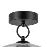 Alora - SF443308MBCL-UNV - LED Semi Flush Mount - Leota - Matte Black/Clear Glass