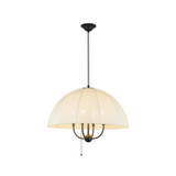 Alora - PD661424MB - Four Light Pendant - Crosby - Matte Black