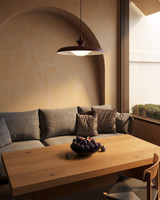 Alora - PD557015BGD - One Light Pendant - Minori - Burgundy