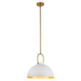 Alora - PD504016WH - One Light Pendant - Harper - White