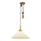 Alora - PD447120BGWL - One Light Pendant - Ellen - Brushed Gold/White Linen