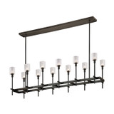 Alora - LP314366UBRC - 12 Light Island Pendant - Salita - Ribbed Crystal/Urban Bronze