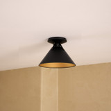 Alora - FM584507MB - One Light Flush Mount - Archer - Matte Black