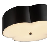 Alora - FM566314MB - Three Light Flush Mount - Adella - Matte Black