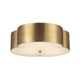 Alora - FM566314BG - Three Light Flush Mount - Adella - Brushed Gold