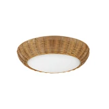 Alora - FM511014RA - Two Light Flush Mount - Merida - Rattan
